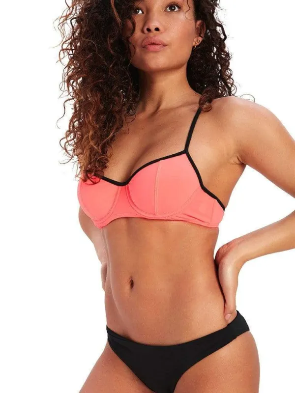 Ursula Underwire Bikini Top - Pink sold by Young & Reckless