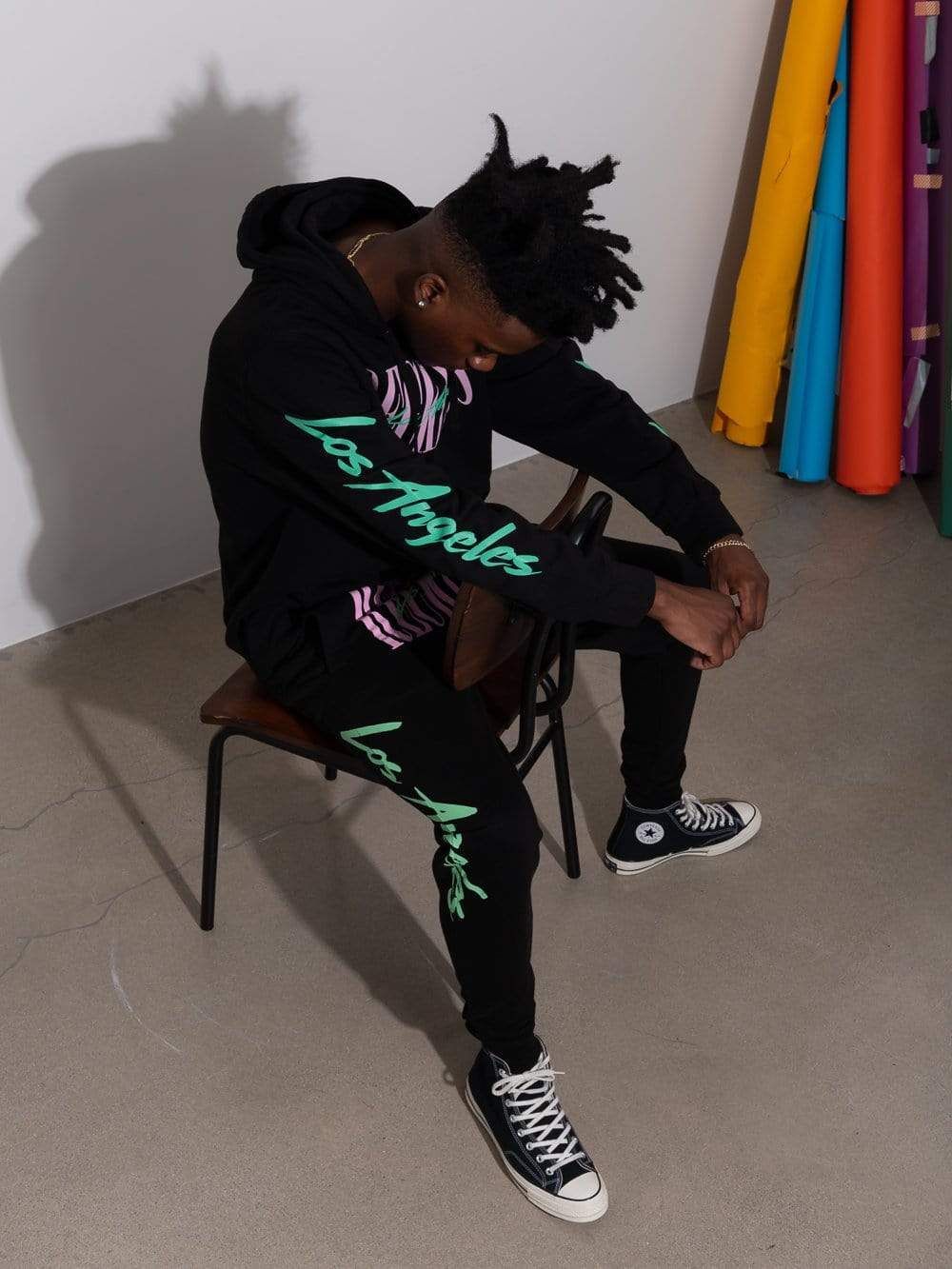 LA Vintage Hoodie - Black sold by Young & Reckless product image thumbnail 5