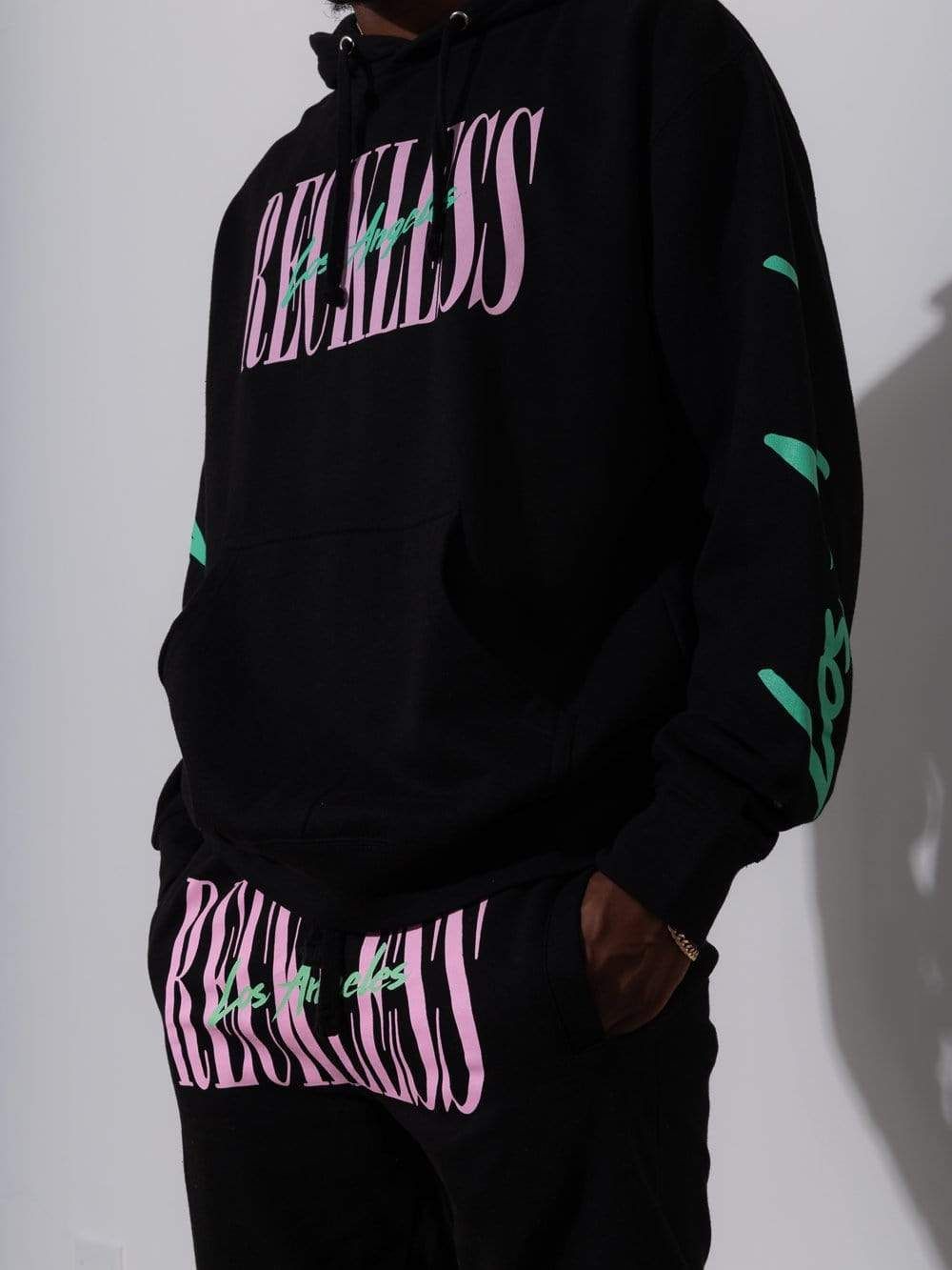 LA Vintage Hoodie - Black sold by Young & Reckless product image thumbnail 4
