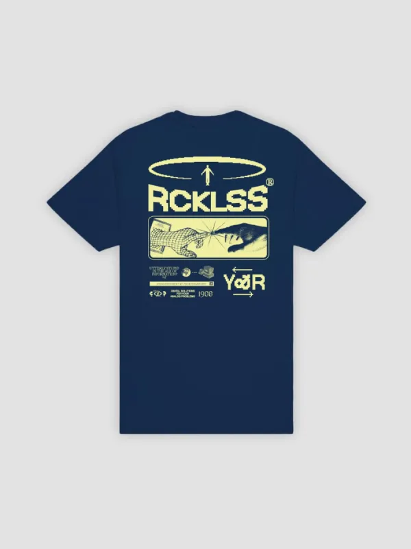 Digital Solutions Tee - Navy sold by Young & Reckless