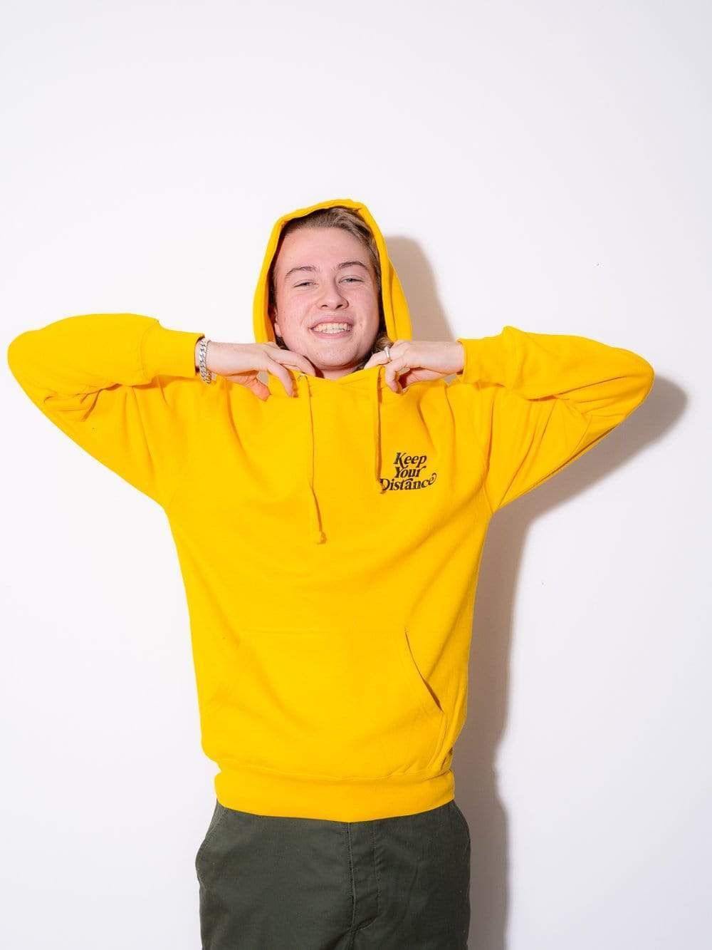 Keep Your Distance Hoodie - Gold sold by Young & Reckless product image thumbnail 2