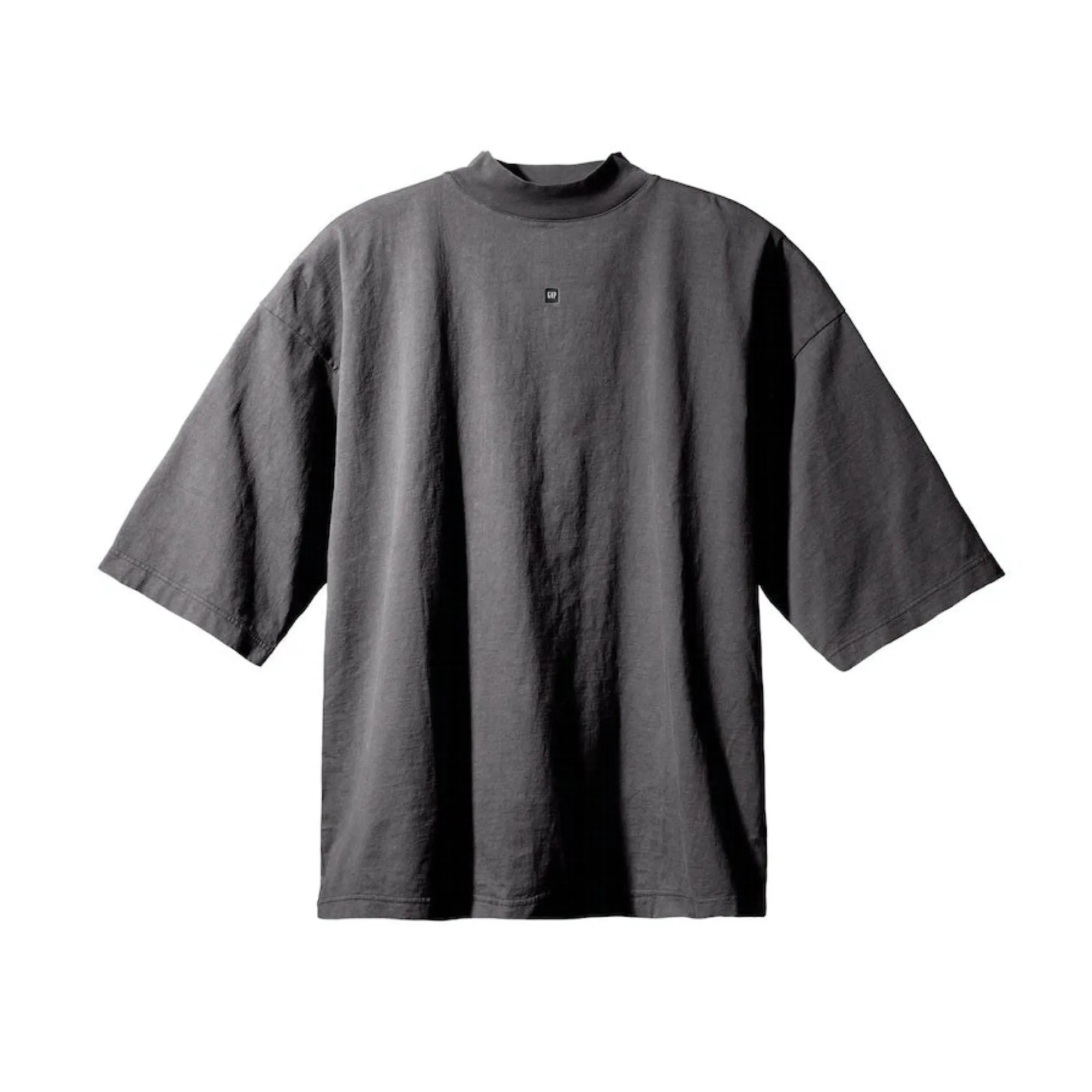 Yeezy Gap Engineered by Balenciaga Logo 3/4 Sleeve Tee - Dark Grey sold by Young & Reckless