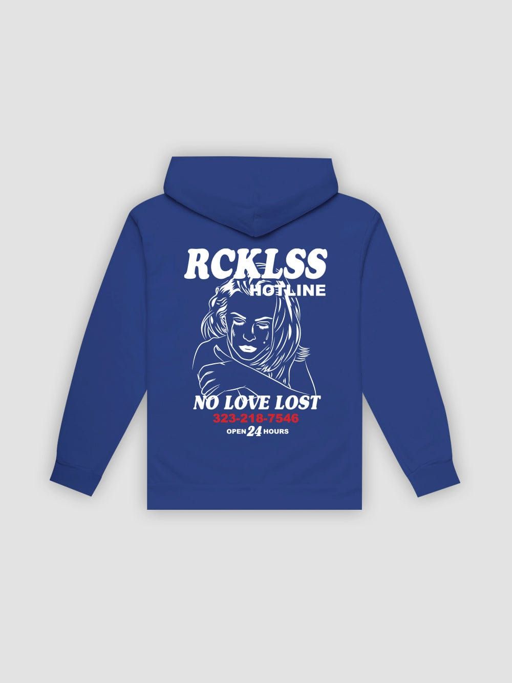 Hotline Hoodie - Royal Blue sold by Young & Reckless
