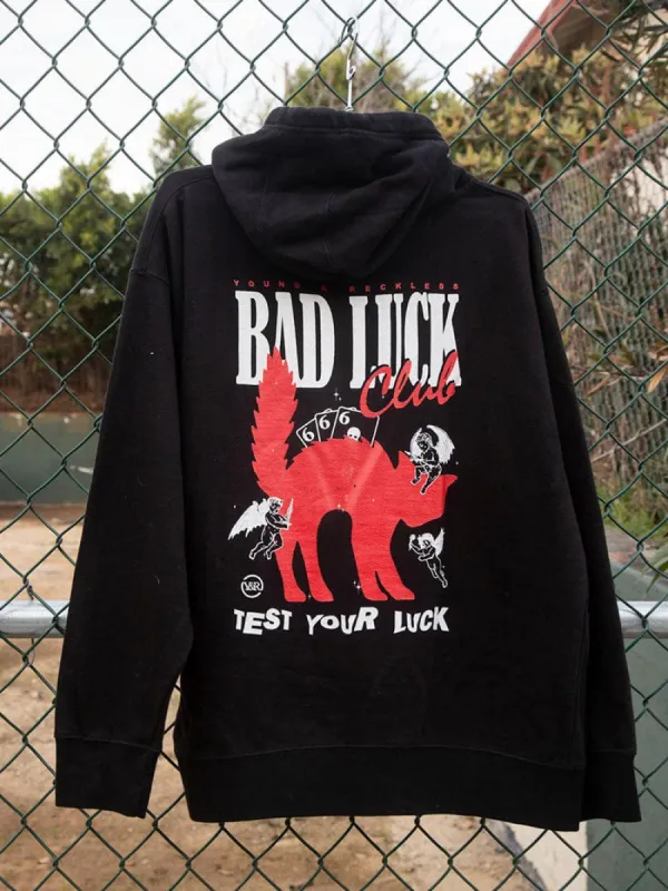 Bad Luck Club Hoodie - Black sold by Young & Reckless