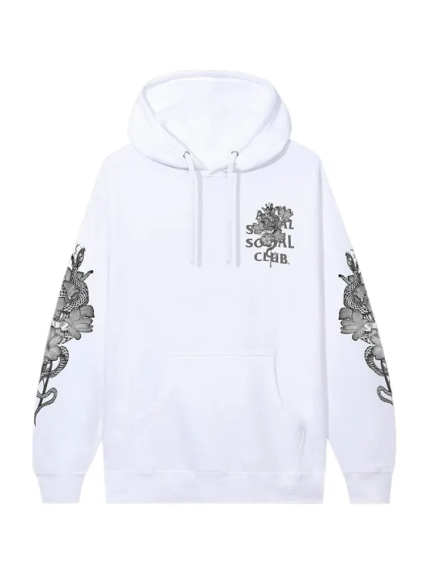 Anti Social Social Club Hokkaido Tonal Hoodie - White sold by Young & Reckless