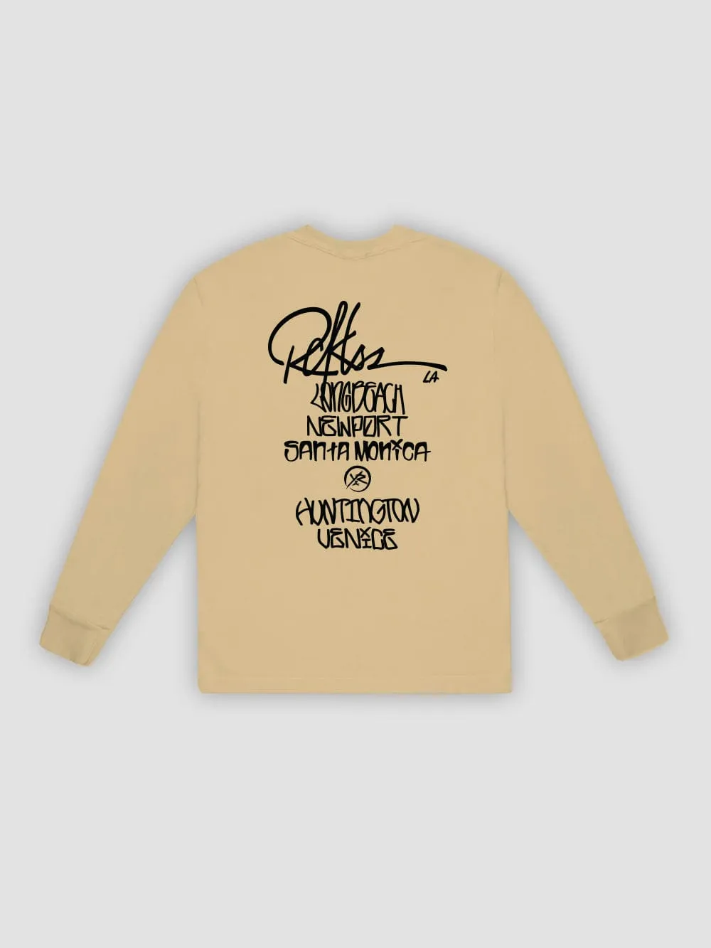 Locations Long Sleeve - Sand sold by Young & Reckless