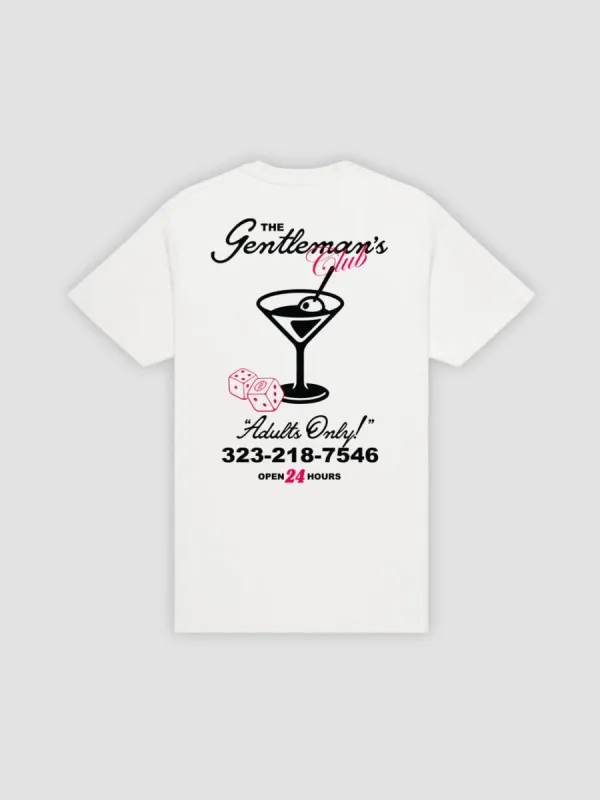 Gentlemans Club Tee - White sold by Young & Reckless