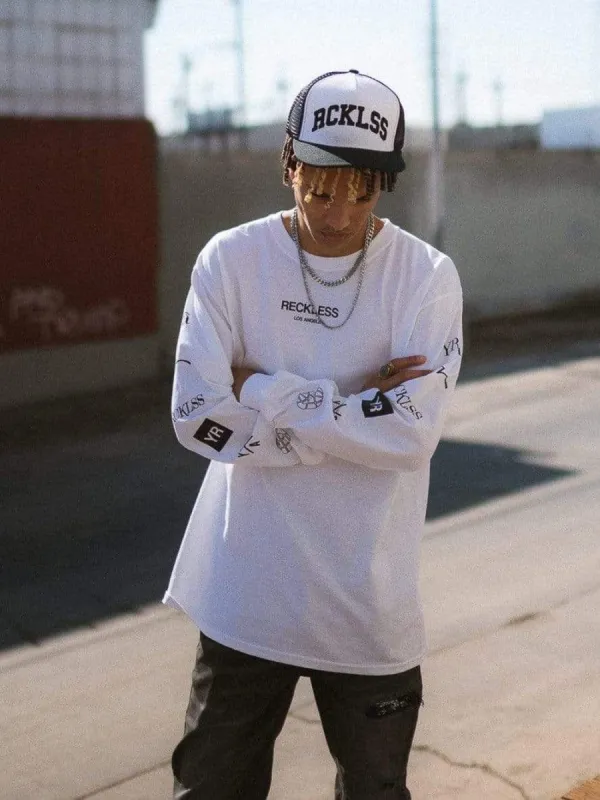 Homecoming Trucker Hat - Black/White sold by Young & Reckless