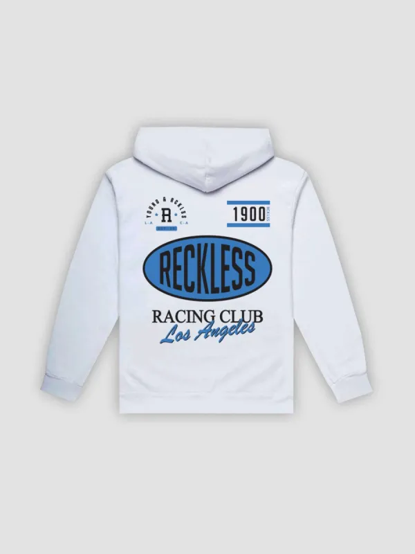 Racing Club Hoodie - White sold by Young & Reckless