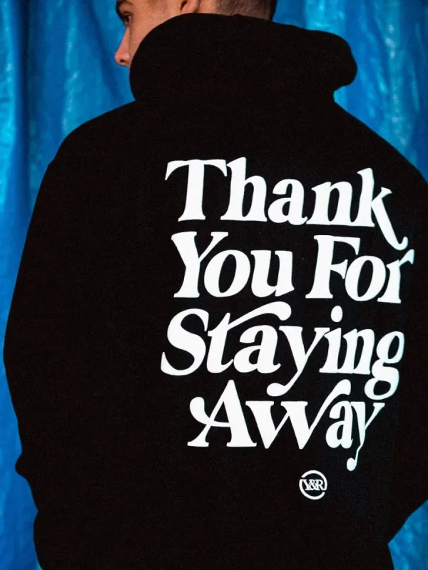 Keep Your Distance Hoodie - Black sold by Young & Reckless