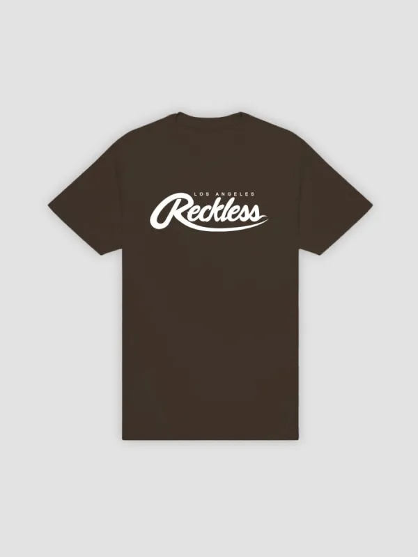 Big R Script Tee - Chocolate Brown sold by Young & Reckless