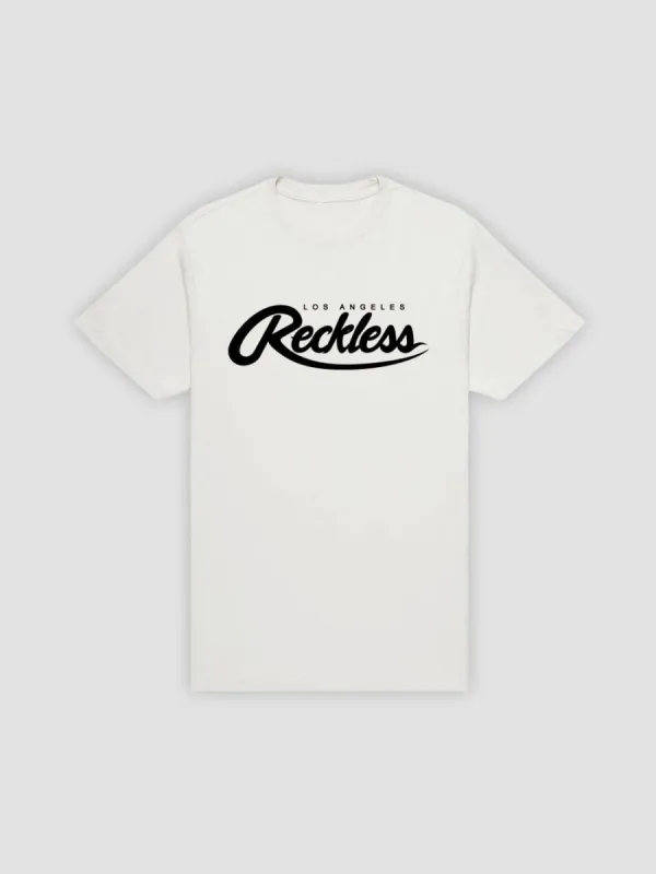 Big R Script Tee - White sold by Young & Reckless
