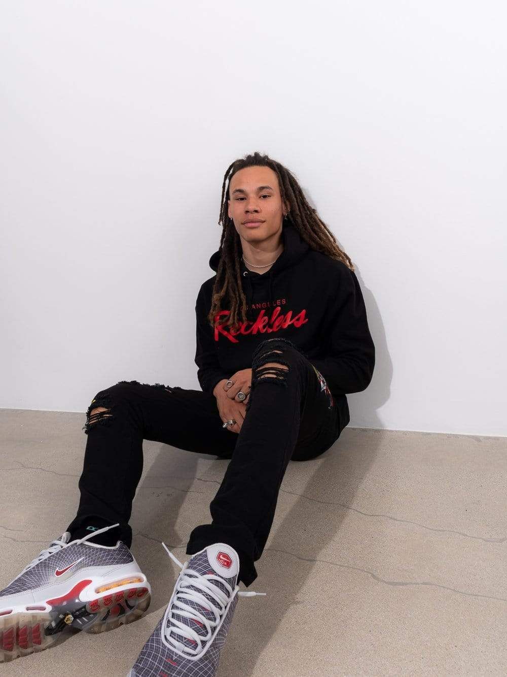 OG Reckless Hoodie - Black/Red sold by Young & Reckless product image thumbnail 4