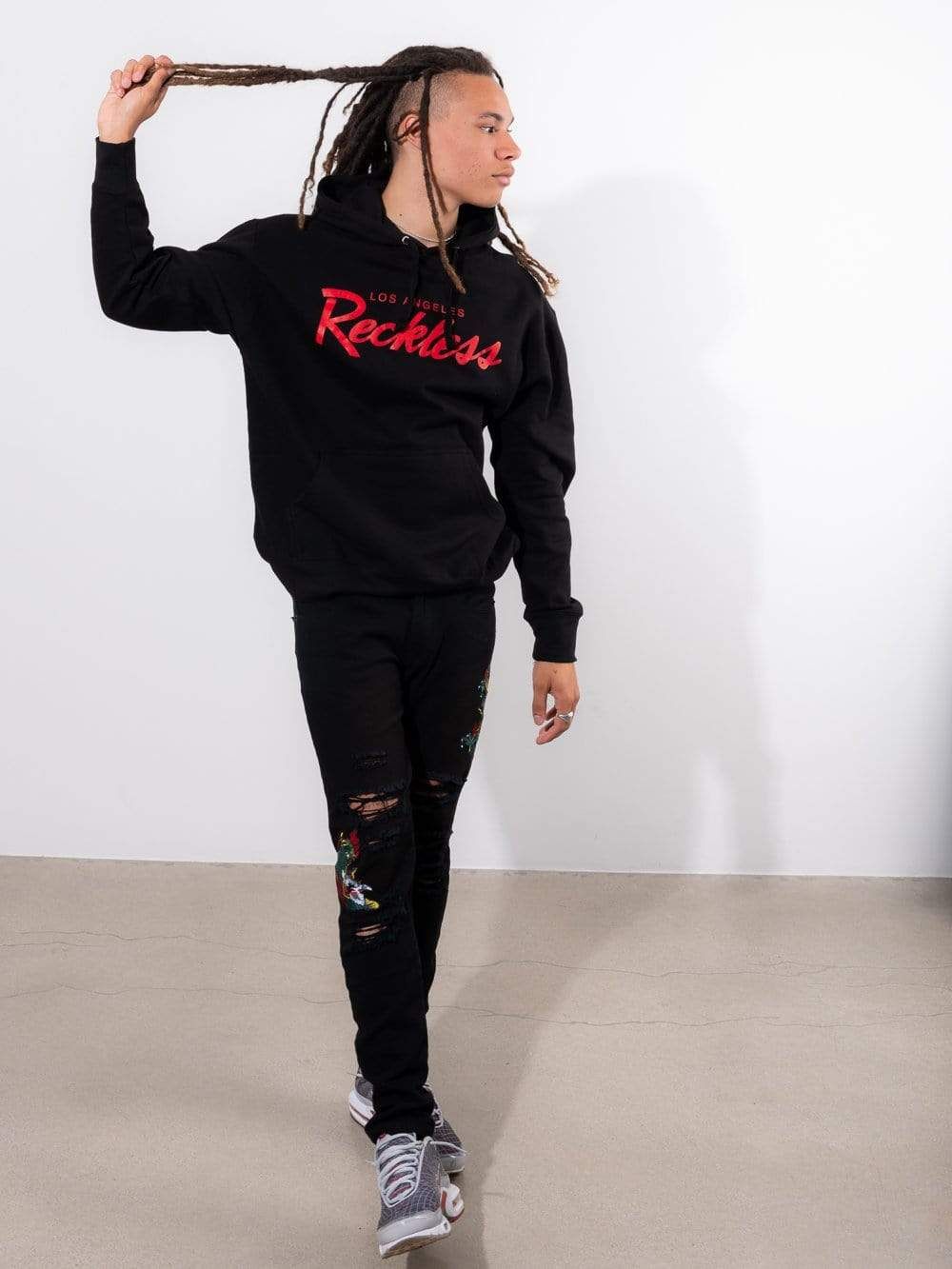 OG Reckless Hoodie - Black/Red sold by Young & Reckless product image thumbnail 3