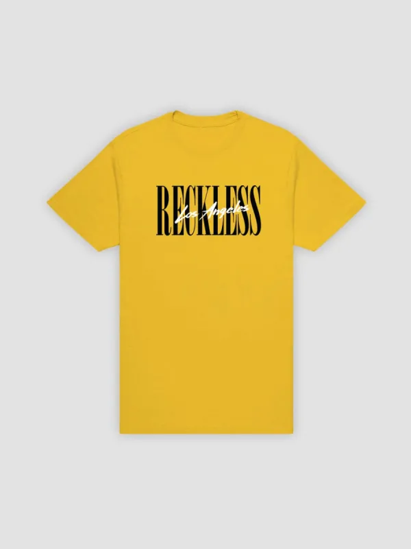 LA Vintage Tee - Gold sold by Young & Reckless