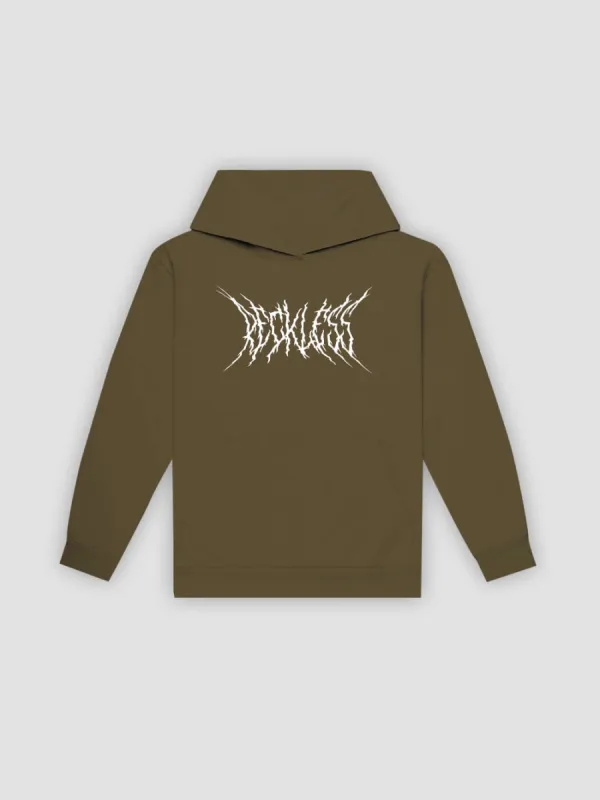 Specter Hoodie - Military Green sold by Young & Reckless