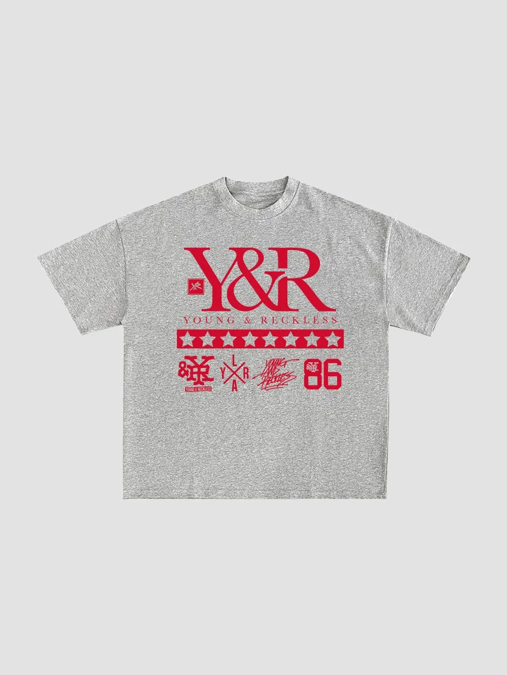 Turf Talk Tee - Heather Grey sold by Young & Reckless