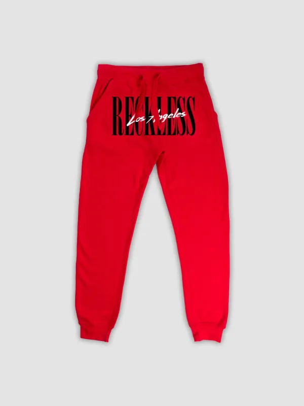 LA Vintage Sweatpants - Red/Black sold by Young & Reckless