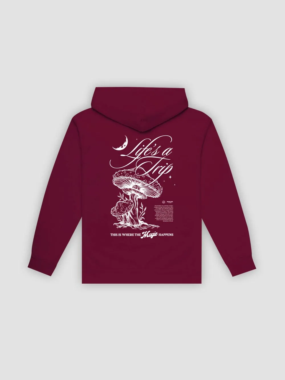 Life's A Trip Hoodie - Maroon sold by Young & Reckless