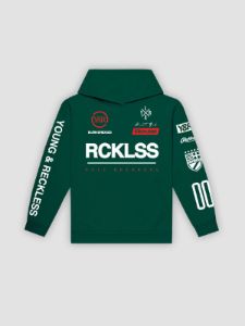 Fast Track Hoodie - Forrest Green sold by Young & Reckless