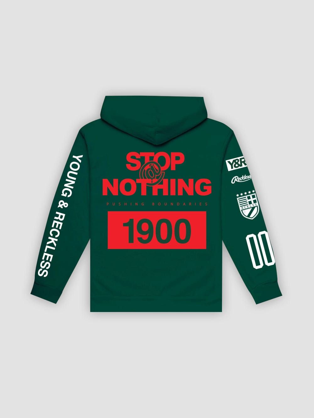 Fast Track Hoodie - Forrest Green sold by Young & Reckless