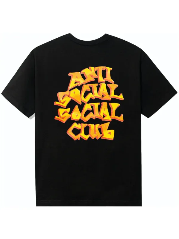Anti Social Social Club Low Brow Tee S/S - Black sold by Young & Reckless