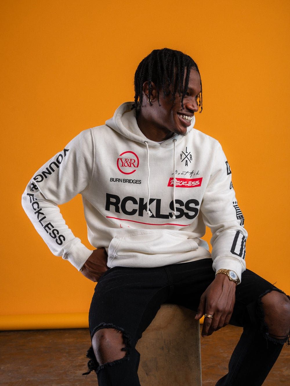 Fast Track Hoodie - Natural sold by Young & Reckless