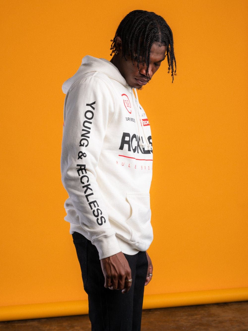 Fast Track Hoodie - Natural sold by Young & Reckless product image thumbnail 5