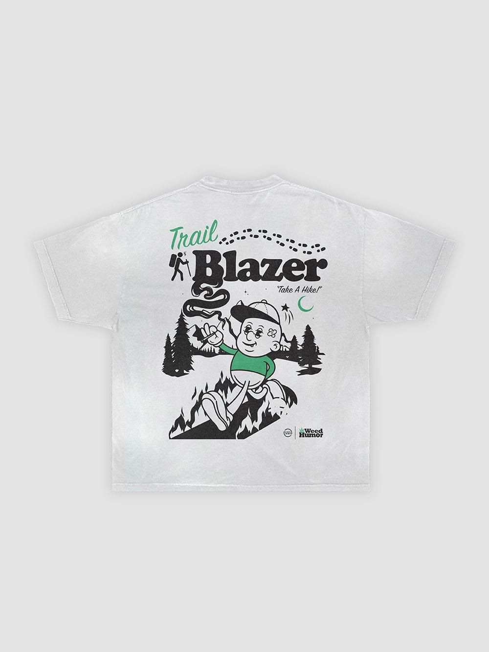 Reckless X WeedHumor: Trailblazer Tee - White sold by Young & Reckless