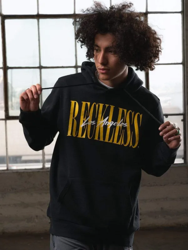 LA Vintage Hoodie - Black/Gold sold by Young & Reckless