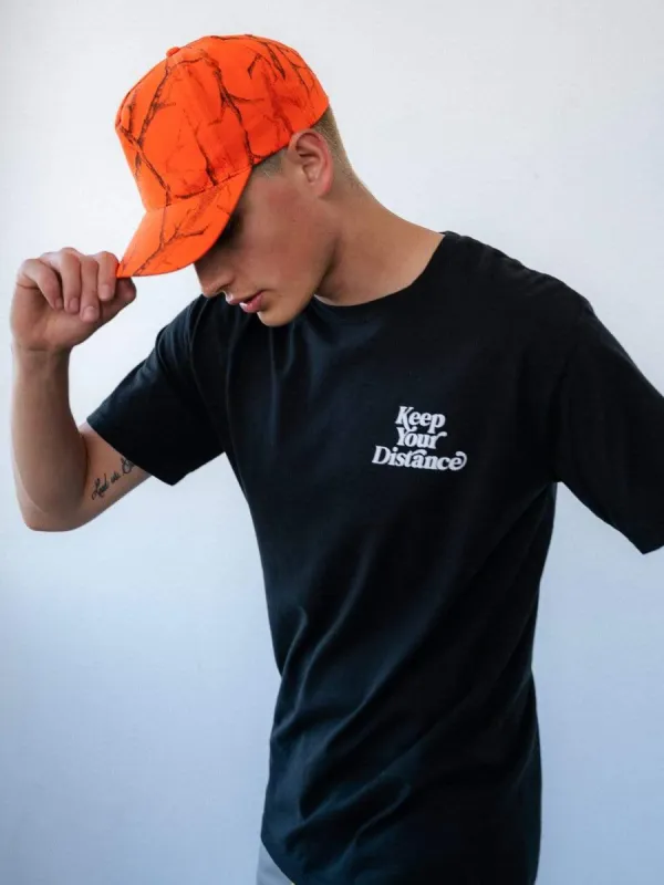 Keep Your Distance Tee - Black sold by Young & Reckless