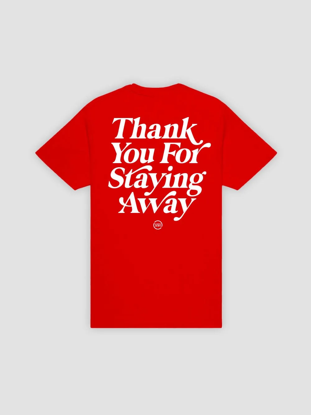 Keep Your Distance Tee - Red sold by Young & Reckless