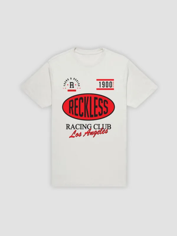 Racing Club Tee - Natural sold by Young & Reckless