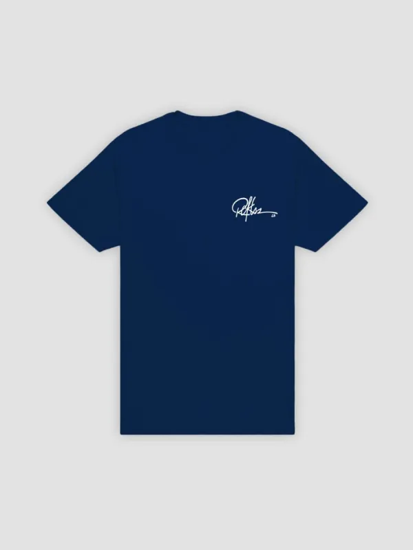 Full Sig Tee - Navy sold by Young & Reckless