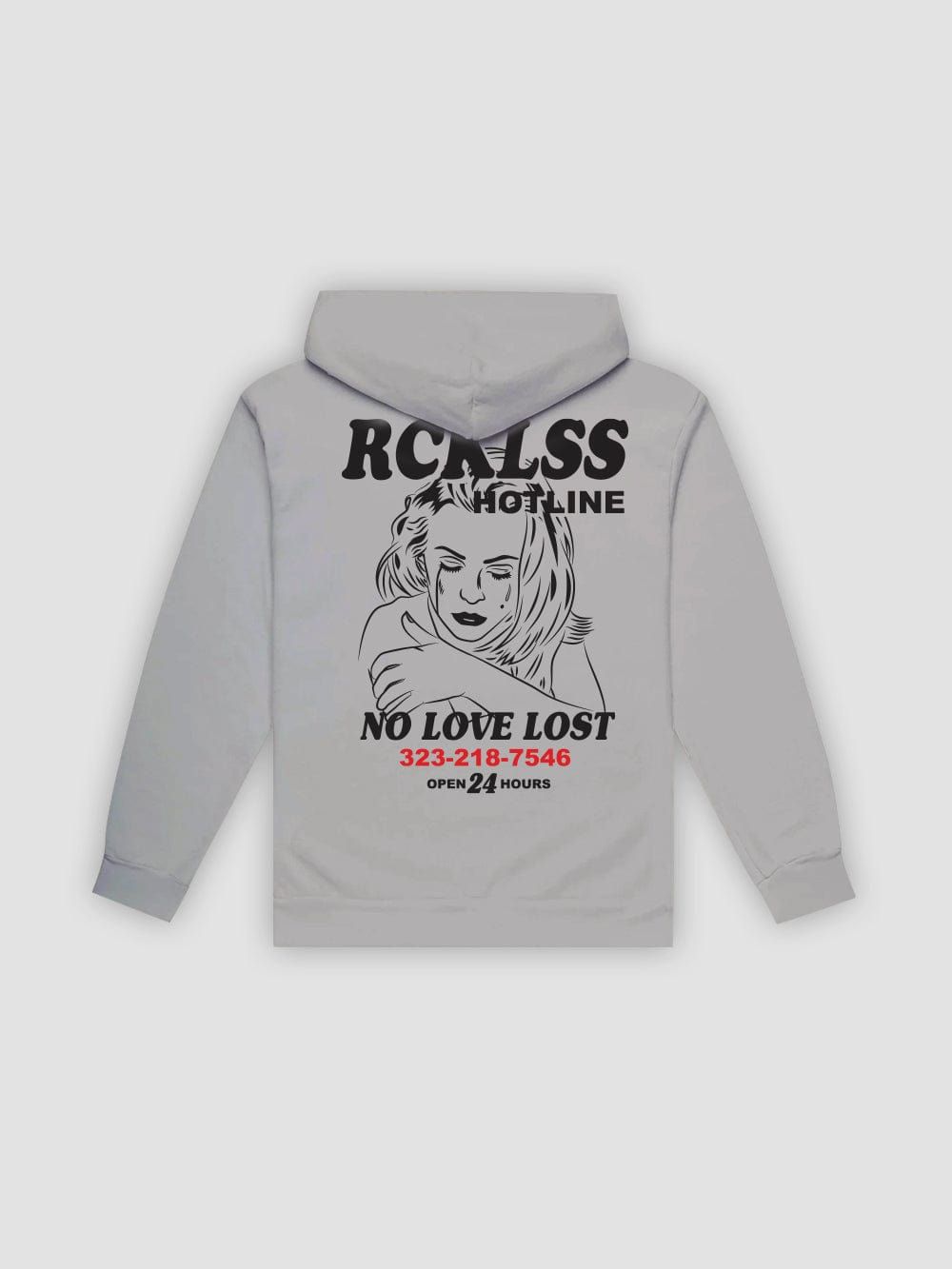 Hotline Hoodie - Carbon Grey sold by Young & Reckless