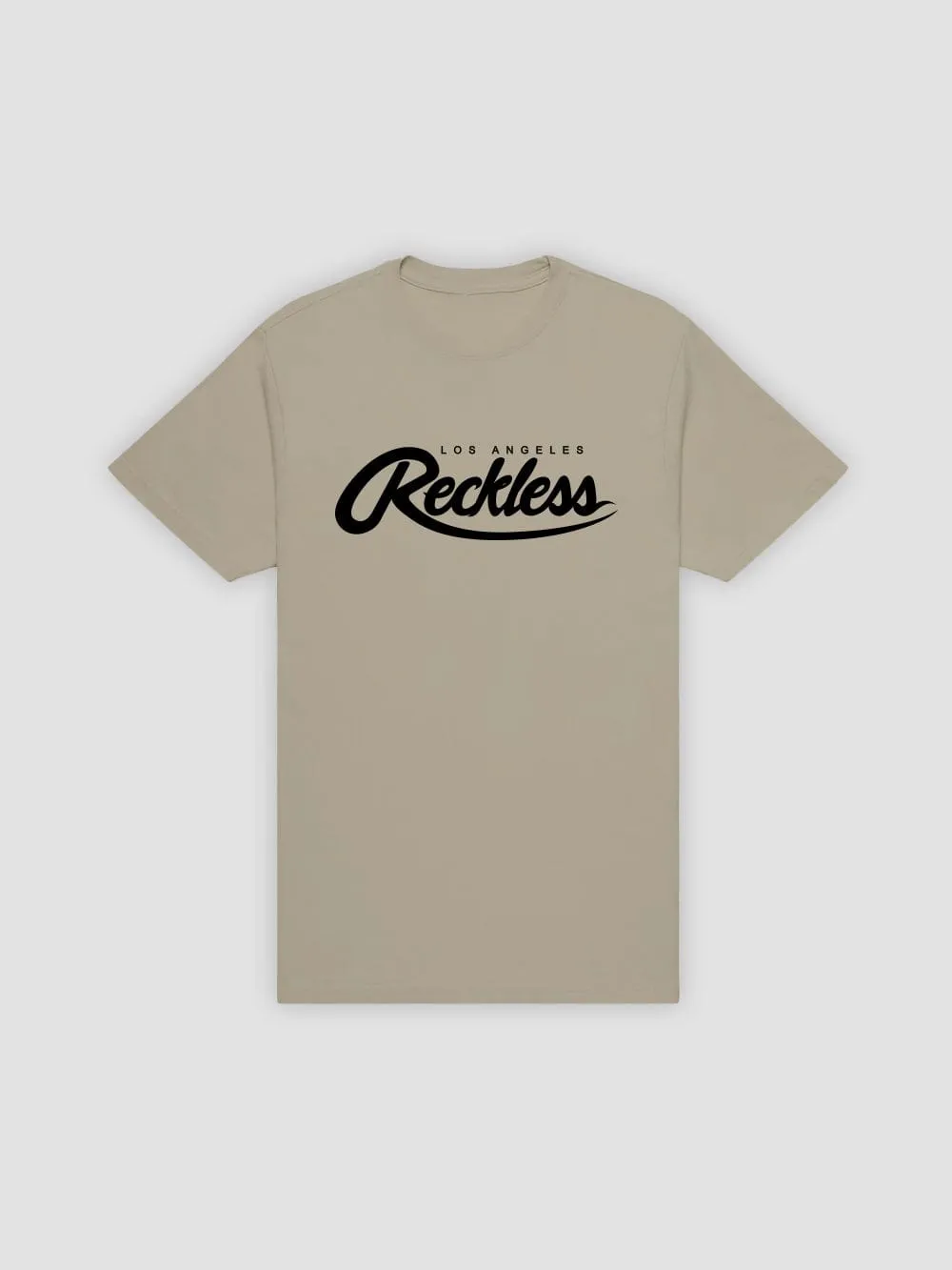 Big R Script Tee - Sand/Black sold by Young & Reckless