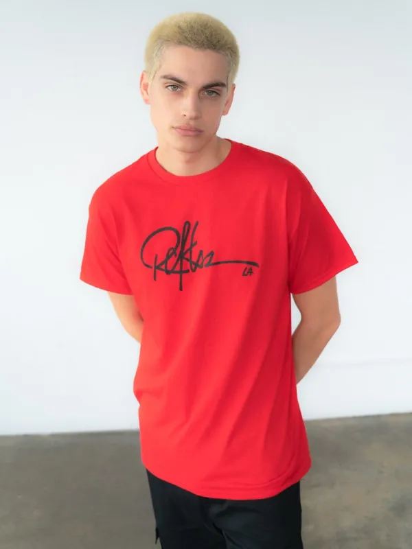 Signature Tee - Red sold by Young & Reckless