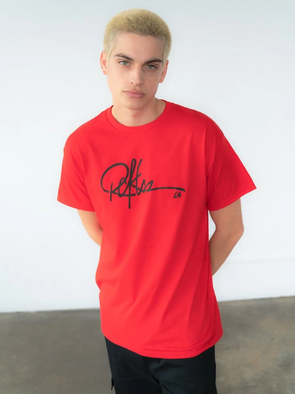 Signature Tee - Red sold by Young & Reckless