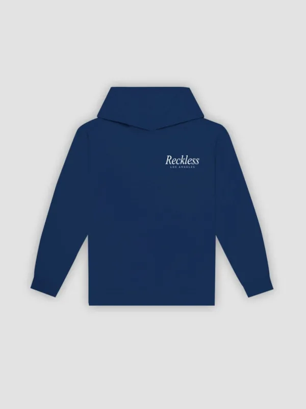 Sincerely Hoodie - Navy sold by Young & Reckless