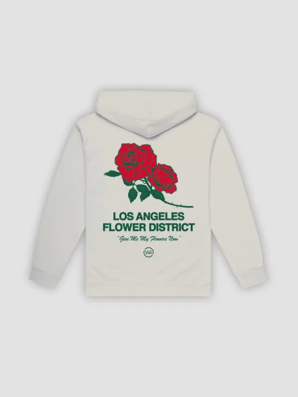 Flower District Hoodie - Cream sold by Young & Reckless