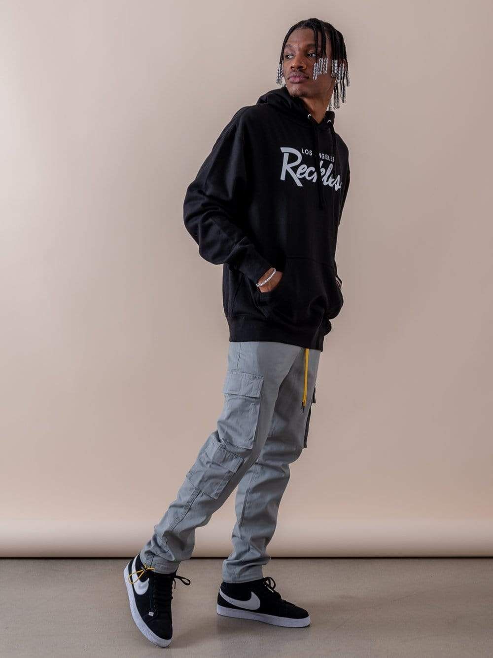 OG Reckless Hoodie - Black/White sold by Young & Reckless product image thumbnail 4