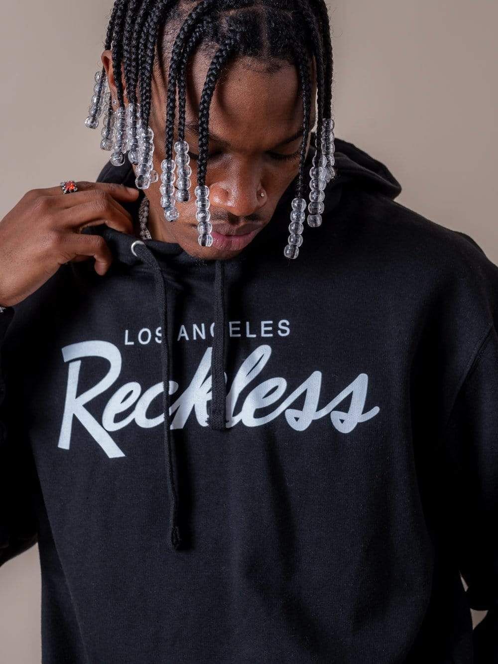 OG Reckless Hoodie - Black/White sold by Young & Reckless