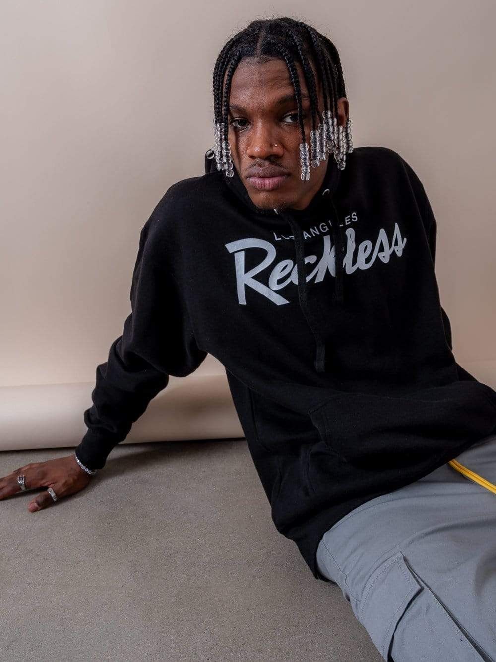 OG Reckless Hoodie - Black/White sold by Young & Reckless product image thumbnail 5