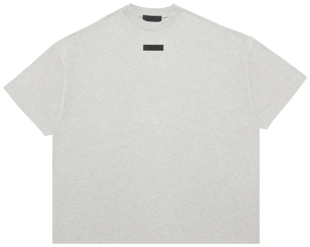 Fear of God Essentials Men's Dark Heather Oatmeal T-Shirt sold by Young & Reckless
