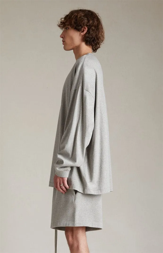 Fear of God Essentials Men's Dark Heather Oatmeal Long Sleeve T-Shirt sold by Young & Reckless product image thumbnail 3