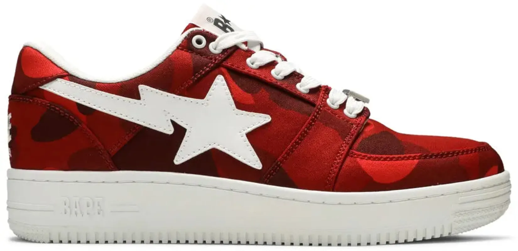 A Bathing Ape Bape Sta Low Color Camo Combo Red sold by Young & Reckless
