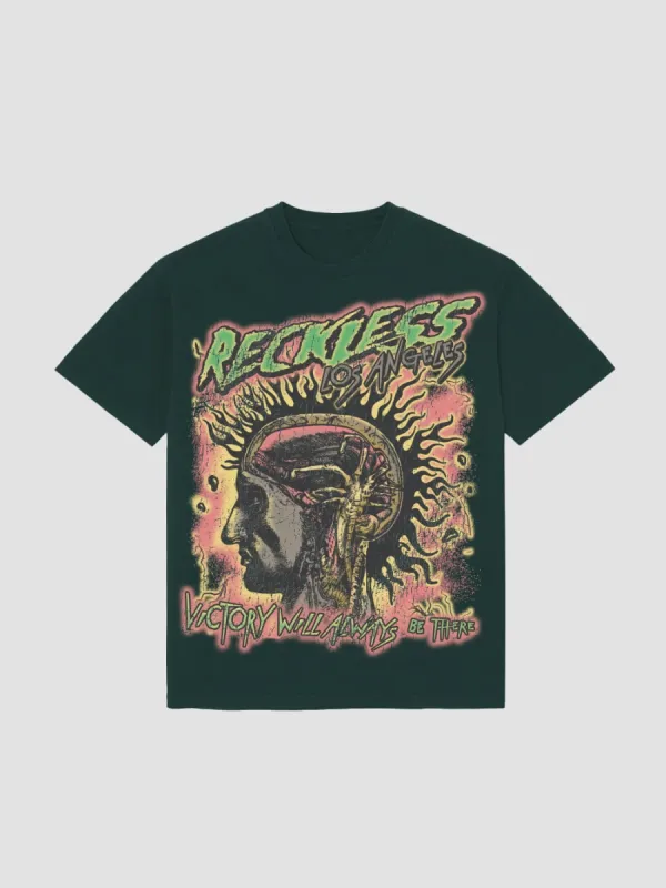 Metalhead Tee - Green sold by Young & Reckless