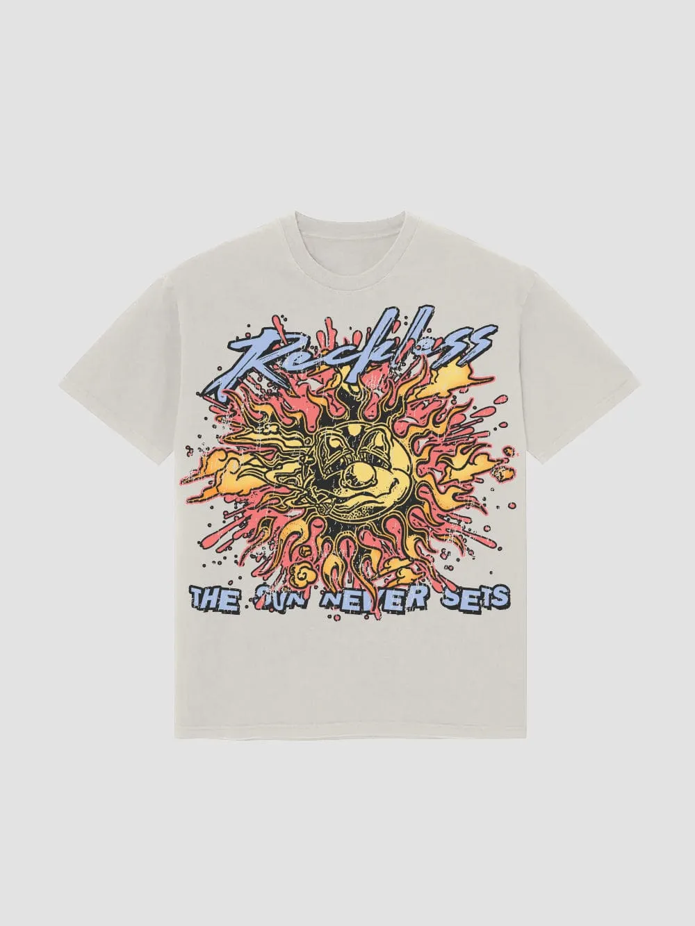 The Sun Never Sets Tee - Natural sold by Young & Reckless