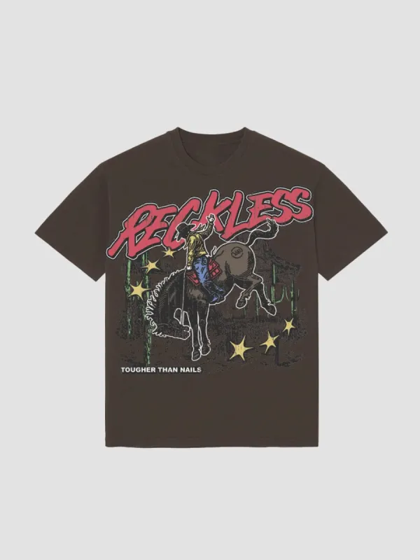 Tougher than Nails Tee - Brown sold by Young & Reckless