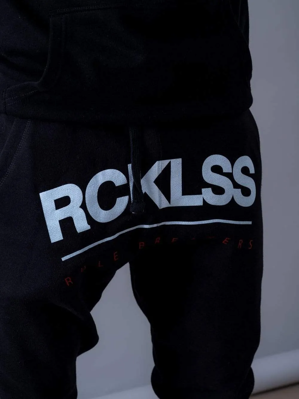 Fast Track Sweatpants - Black/White sold by Young & Reckless product image thumbnail 3